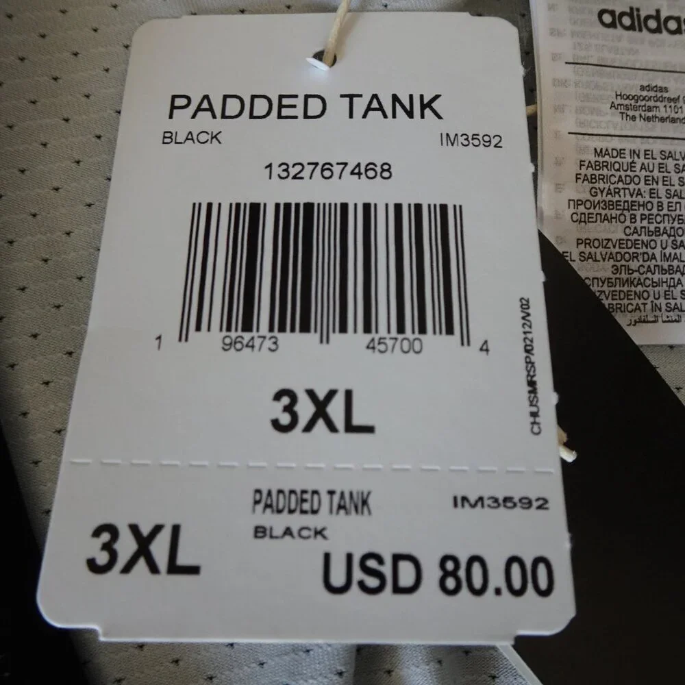 adidas padded tank